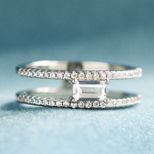 Ornament Geometric Square Women's Fashion Ring