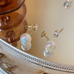 Fashion Temperament Large Pearl Earrings Women