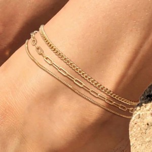 Foot Ornaments 3-piece Women's Retro Multi-layer