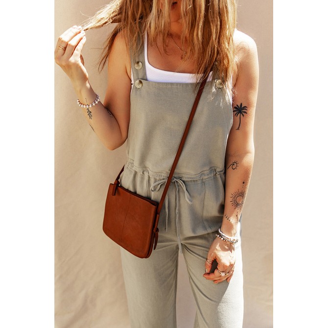 Solid Color Camisole Jumpsuit Loose Sleeveless