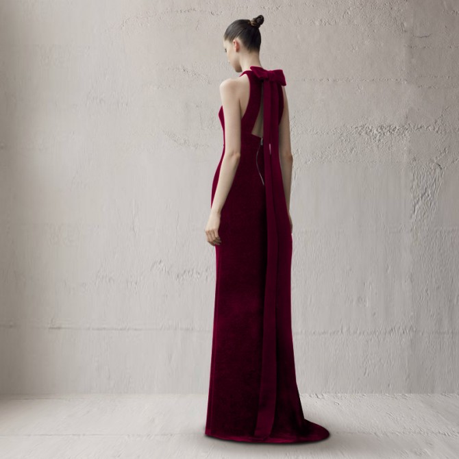 Halter Annual Party Evening Dress