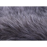 Lengthened Faux Fox Fur Bridal Evening Dress