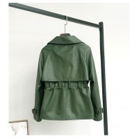 Suit Collar Motorcycle Leather Jacket