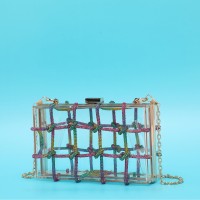 Ladies Dinner Bag Shiny Acrylic Transparent