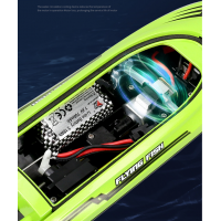 Remote Control Water Summer Toys 24g Competitive Boat Light Speed 25km High Speed Speedboat