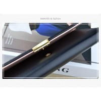 Women's Long Wallet Soft Leather Wallet Multi-card-slot Card Holder Retro Fashion Minimalism Large-capacity Handbag