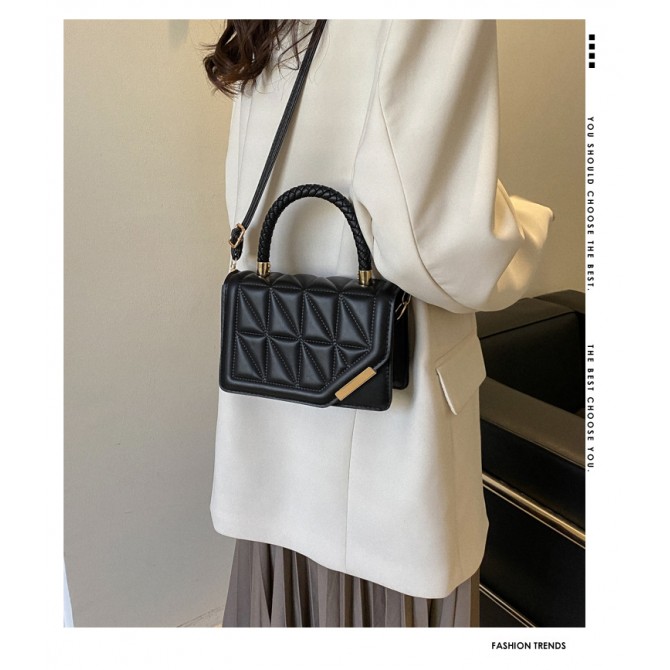 Women's Diamond Fashion Solid Color Shoulder Bag