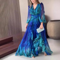 Women's Fashion Personality Retro Long Sleeve Dress