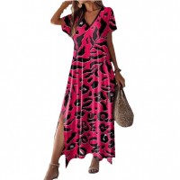 High Waist Floral Print Maxi Skirt For Women Dress