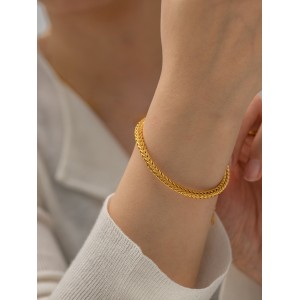 Women's Cool Light Luxury High-end Fashion Elegant Stainless Steel Plated Bracelet