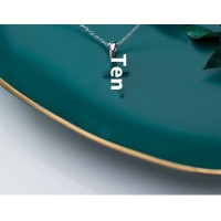 S925 Silver Simple Full Diamond Cross Necklace