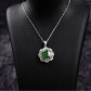 S925 Emerald Pendant Light Luxury High grade Necklace