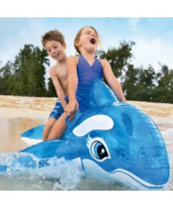 Transparent Blue Whale Ride On Water Toys