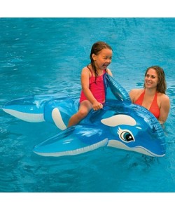 Transparent Blue Whale Ride On Water Toys