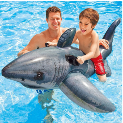 Children's inflatable toys on water