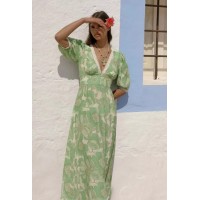 Women's Fashion Personalized Printed Lace Dress