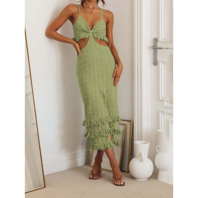 Personalized Sling Temperament Dress Close-fitting Sheath Dress