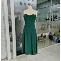 Summer Women's Chiffon Suspenders Waist And American Dress