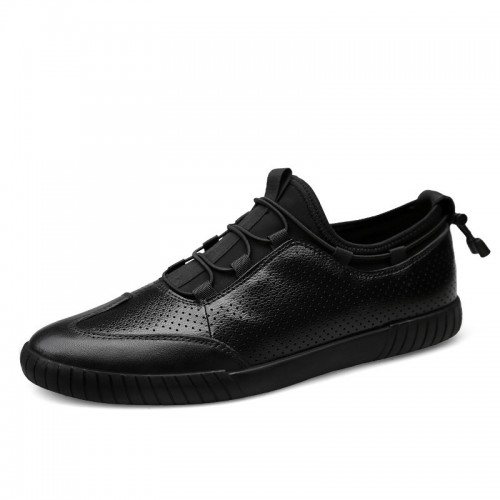 Cross-border Plus Size Spring And Summer Leather Men's Shoes, Top Layer Cowhide, Breathable Men's Single Shoes, British Casual Men's Shoes Trend