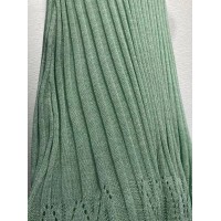 Summer Thin Hollow High Elastic Ice Silk Dress