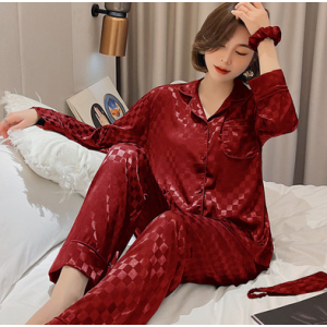 Pajamas Spring And Summer Pajamas Autumn Ice Silk