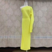 Summer Women's Pleated Shawl Dress