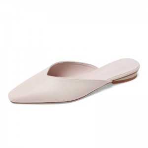 Summer Snake Pattern Simple And Versatile Flat-heeled Muller Sandals And Slippers