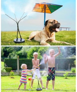 New Outdoor Beach Garden Stand Misting Cooling System