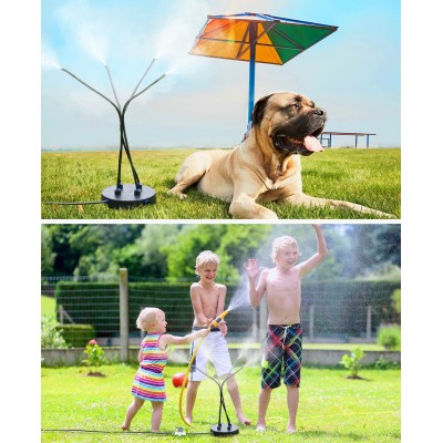 New Outdoor Beach Garden Stand Misting Cooling System