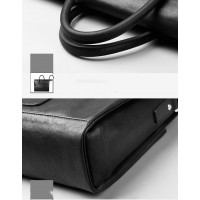 Leather Work Business Briefcase Man