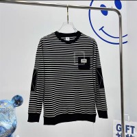 Autumn Round Neck Pullover Stripe Sweater Man