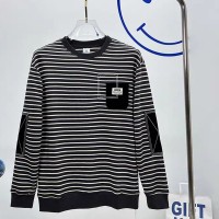Autumn Round Neck Pullover Stripe Sweater Man