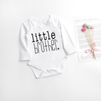 Letter Long-sleeved T-shirt Male Baby Jumpsuit