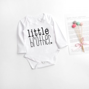 Letter Long-sleeved T-shirt Male Baby Jumpsuit
