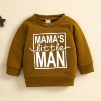 Brown Shirt Newborn Baby Boy Alphabet Top