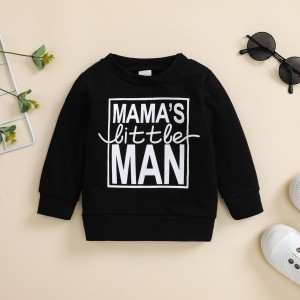 Brown Shirt Newborn Baby Boy Alphabet Top