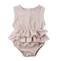Baby children's clothing striped sleeveless girl petti skirt