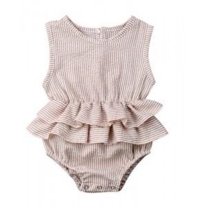 Baby children's clothing striped sleeveless girl petti skirt