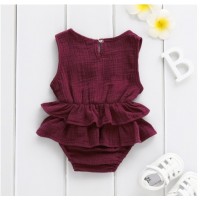 Baby children's clothing striped sleeveless girl petti skirt