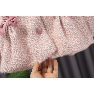 Autumn And Winter Mink Velvet Two-piece Skirt For Children