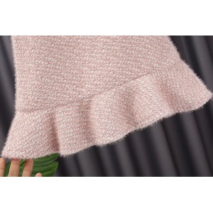 Autumn And Winter Mink Velvet Two-piece Skirt For Children