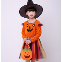 Children's Halloween costume girls pumpkin costume