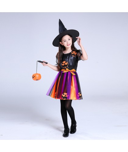 Children's Halloween costume girls pumpkin costume