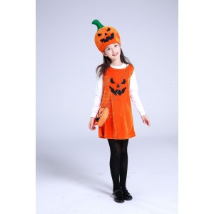 Children's Halloween costume girls pumpkin costume