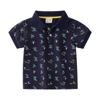 Summer Boys' Cotton Short-sleeved Polo Shirt