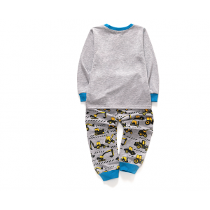 Boys and girls pajamas cotton long sleeve round neck