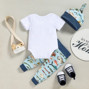 Set top pants and hat