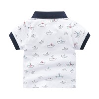 Children's Short-sleeved Polo Shirt Lapel
