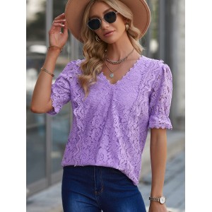 Lace Shirt European And American Ladies Top
