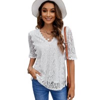 Lace Shirt European And American Ladies Top
